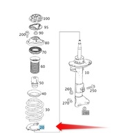 PRUŽINOVÁ PODLOŽKA MERCEDES W212 CLS A212322008464