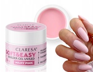 CLARESA Soft and Easy 12g SAMOVYPLŇUJÚCI GÉL NA STAVBU NECHTOV Mliečne ružový