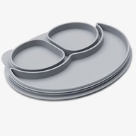 EZPZ Silikónový obal na tanier Mini Mat Grey