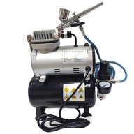 Airbrush AB130 0,8 nový typ trysky AB-130 kompresor 3l valec TC-20T