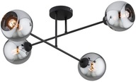 Závesné stropné svietidlo Luster Black Ball Chrome Dior LED E27