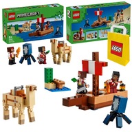 LEGO Minecraft 21259 Pirátska loď Plavba Kalmarom Camel 2x Pirát