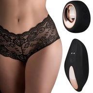 Boss Series Vibrating BoyShort black - Masážny prístroj