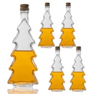 5X Fľaša koňakového likéru VIANOČNÝ STROMČEK 250 ml + uzáver