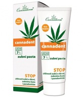 KONOPNÁ zubná pasta s KONOPOU 7% Cannaderm Cannadent 75 G bez FLUORIDU SLS