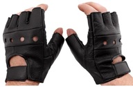 Taktické bezprsté rukavice Mil-Tec Biker Leather ASG XS