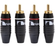 RCA/CINCH PLUGS NAKAMICHI HQ 24K GOLD STEREO 4 ks