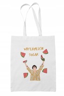 Darček pre fanúšika Shopper BAG HARRY STYLES Módna biela