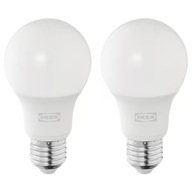 IKEA SOLHETTA LED žiarovka E27 470 lumenov, 2 ks.