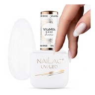 Hybridná báza s časticami nechtov Nailac 7 ml VitaMilk Shimmer