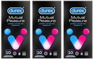 Durex Mutual Pleasure kondómy s cvočkami na oddialenie ejakulácie 30 ks.