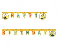 Papierový banner Happy Birthday Minions 2m