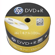 HP DVD+R 4,7GB 16x 12cm na archiváciu x50 ks.