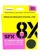 SUFIX BRAIDED SFX 8X 135 m NÍZKA VIANOČNÁ ZELENÁ 0,148 mm