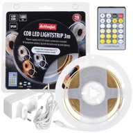 COB CCT Activejet LED pásik 3m + zdroj + diaľkové ovládanie