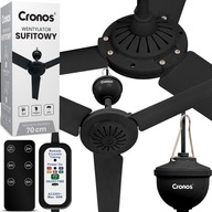 Cronos FC11-70 stropný ventilátor 70cm čierny + diaľkové ovládanie