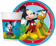 MICKEY MOUSE NARODENINOVÉ hrnčeky a tanieriky SET 16 ks