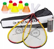 DUNLOP SPEED BADMINTON CROSSMINTON SET 2 RAKETY 5 RAN + TAŠKA