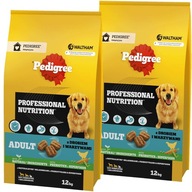 Pedigree Adult 12kg +12kg Hydina so zeleninou Suché krmivo pre psov