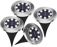 SOLÁRNA ZÁHRADNÁ LAMPA LED DISK 4 ks