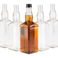 5x sklenená fľaša Daniels 700 ml s uzáverom na nápoje olivový olej cider šťavy rum