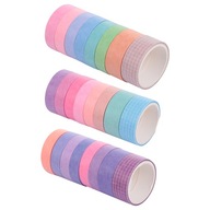 24 kotúčov Scrapbooking Tape Farebné Washi pásky