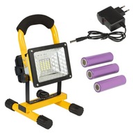 LED stavebná lampa 30W batériový reflektor