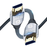 KÁBEL HDMI 2.1 1,5M 8k 60Hz 4K 144hz ULTRA SPEED