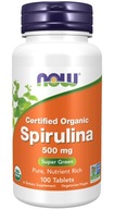 NOW Foods Spirulina Bio 500mg MIKRORIAS 100t