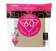 Hario V60-02 100 hnedé kvapkacie papierové filtre