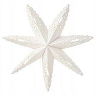 IKEA STRALA Tienidlo na lampu Snowflake, biele, 70 cm