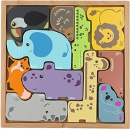 Drevené puzzle ZOO Trefl 61639