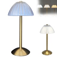 BEZDRÔTOVÁ STOLNÁ LAMPA 3 FARBY SVETLA, ZLATÁ