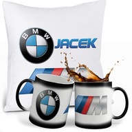 SÚPRAVA BMW MAGICKÝ HRNČEK + VANKÚŠ + MENO