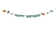 Dino banner Happy Birthday 3m