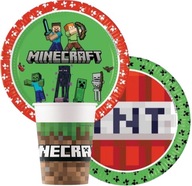 NARODENINOVÝ SET hrnčeky a taniere MINECRAFT 16 ks