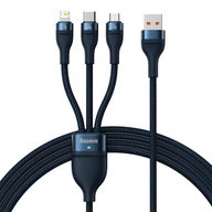 KÁBEL BASEUS USB-USB-C/mikro USB/Lightning 1,2 m