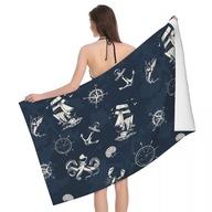 TOWEL Námorná plážová osuška Vintage Symbol