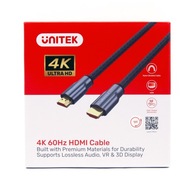 Unitek kábel LUX HDMI 2.0 opletený kábel 1M 4K CEC