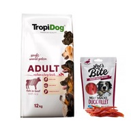 TROPIDOG ADULT M/L HOVÄDZIE 12kg s hovädzím mäsom zdarma