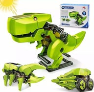 Solárne hračkárske robotické vozidlo Solárny dinosaurus 3v1