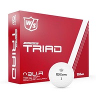 Golfové loptičky Wilson Staff TRIAD R (biela matná)