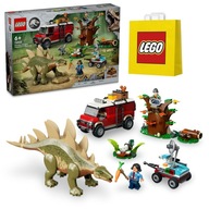 LEGO kocky Jurský svet DINOMISIE OBJAVENIE STEGOSAURA / 76965 + taška