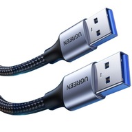 Zelený USB-A/USB-A 3.0 diskový/počítačový kábel