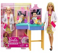 Set BÁBIKA BARBIE, PEDIATKÁR + Dieťa + DOPLNKY