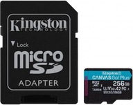 Kingston microSDXC Canvas Go! Plus 256GB + adaptér