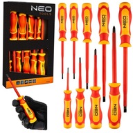 NEO TOOLS SET Sada skrutkovačov 1000V, 9 ks 04-143