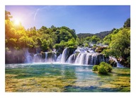 Fototapeta WATERFALL LANDSCAPE Sun Water 368x254