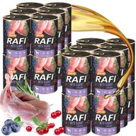 Krmivo Rafi Rabbit Mokré krmivo pre psov 24x400g