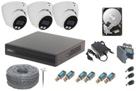 Disk Dahua Surveillance Kit 3 s plnofarebnými kamerami